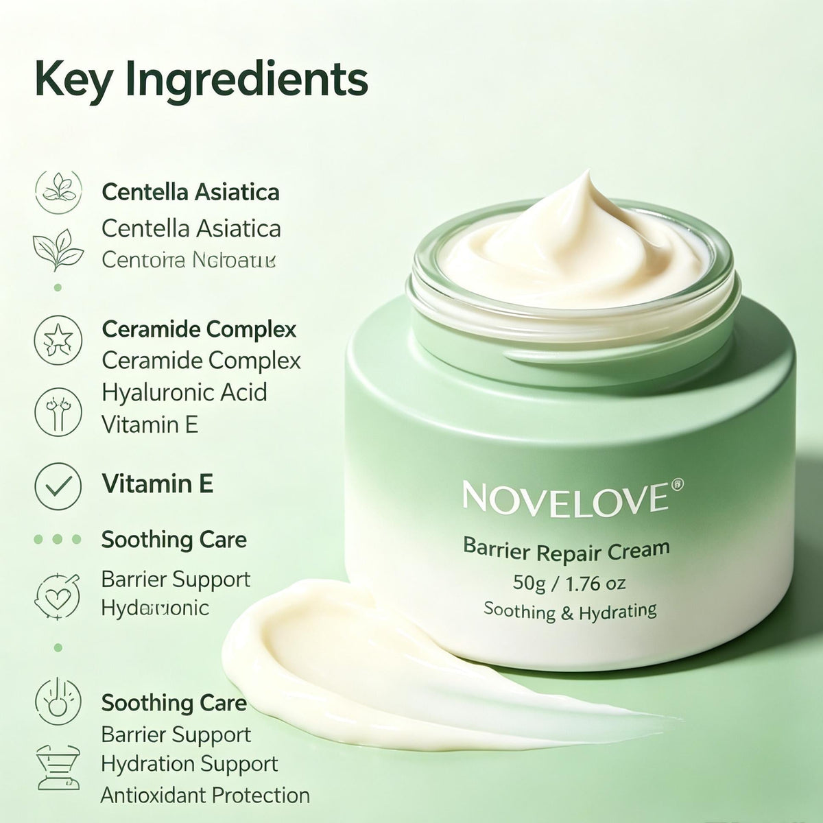 NOVELOVE® Crème réparatrice de la barrière cutanée