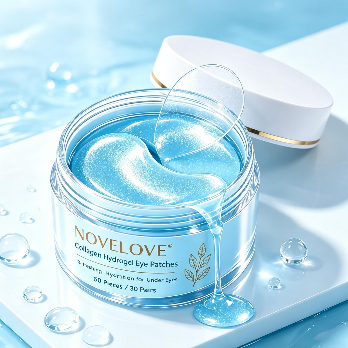NOVELOVE® Patchs pour les yeux à base d'hydrogel de collagène