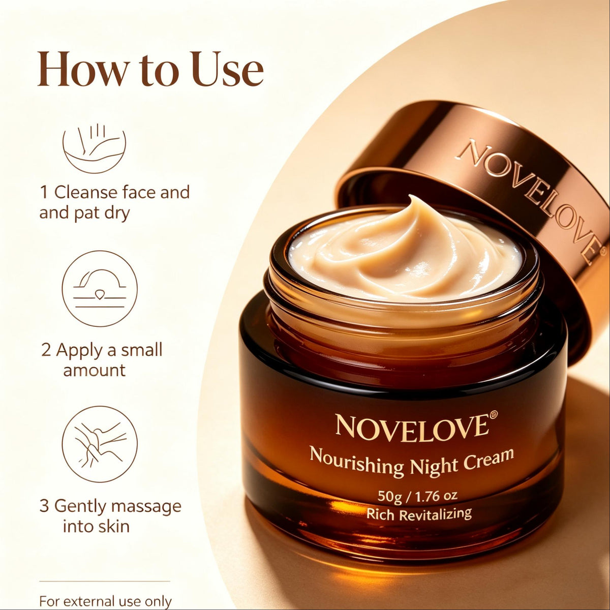 NOVELOVE® Crème de nuit nourrissante