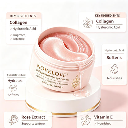 NOVELOVE® Patchs pour les yeux à base d'hydrogel de collagène