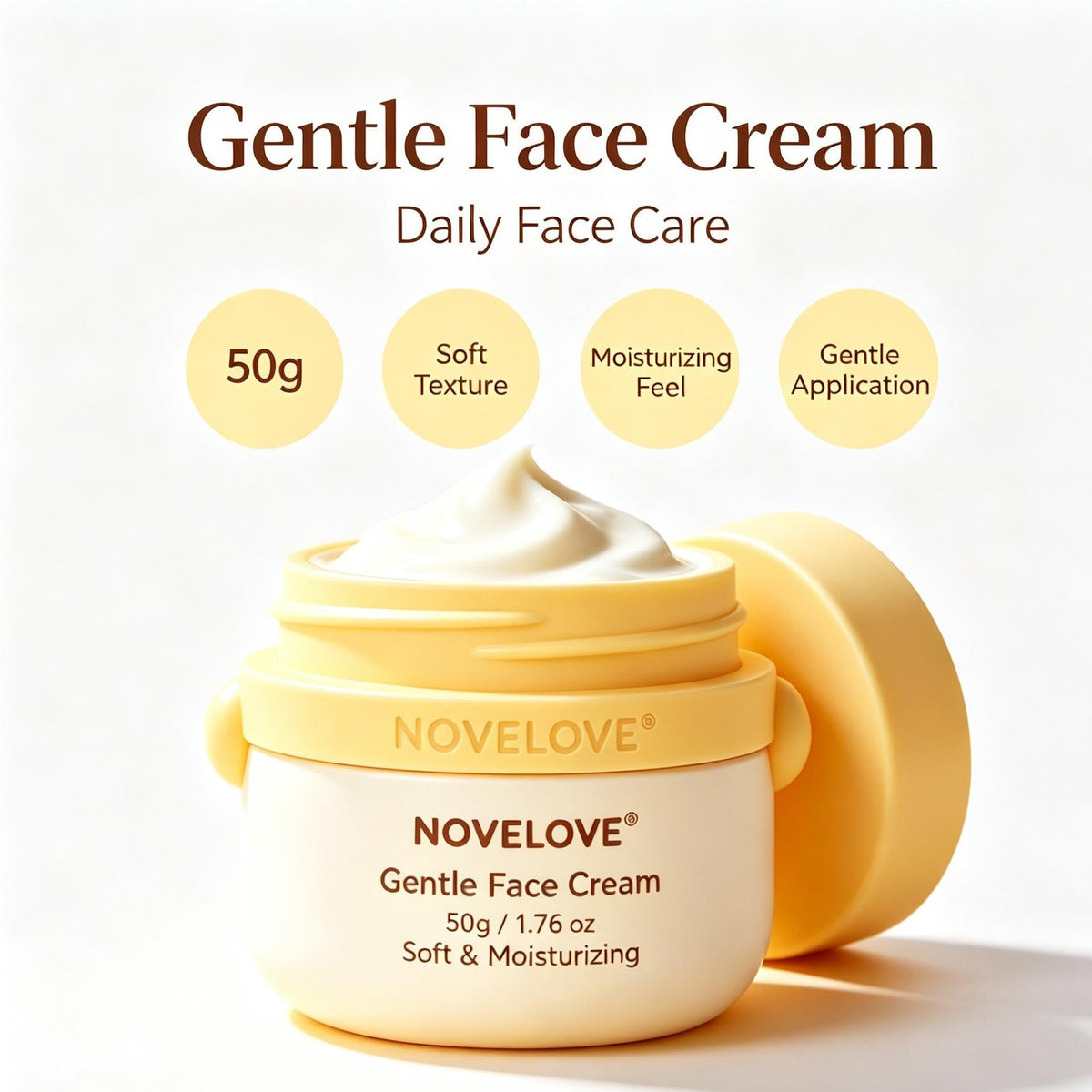 NOVELOVE® Crème douce pour le visage