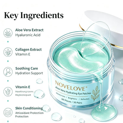 NOVELOVE® Patchs hydratants pour les yeux à l'aloe vera