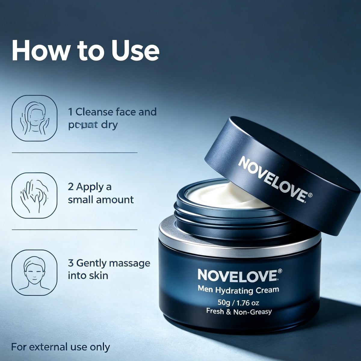 NOVELOVE® Crème hydratante pour hommes