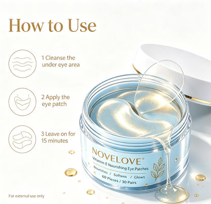 NOVELOVE® Patchs nourrissants pour les yeux à la vitamine E