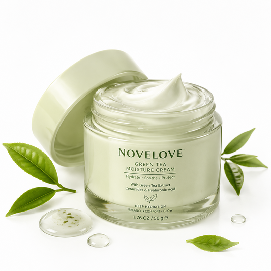 NOVELOVE® Crème de nuit hydratante au thé vert